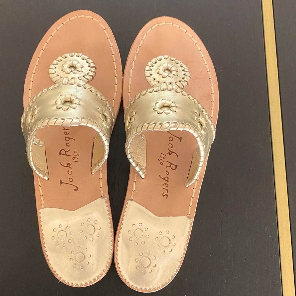 COPY - Silver Jack Rogers Leather Sandals